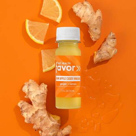 Wellness shot made up of all natural ingredients including Ginger, Lemon & Apple Cider Vinegar