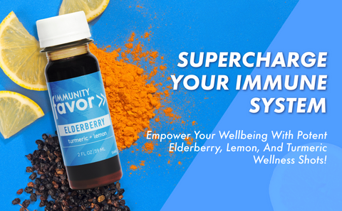 Recovery Shot: Elderberry + Turmeric Lemon