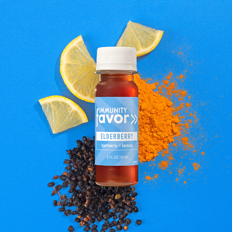 Recovery Shot: Elderberry + Turmeric Lemon