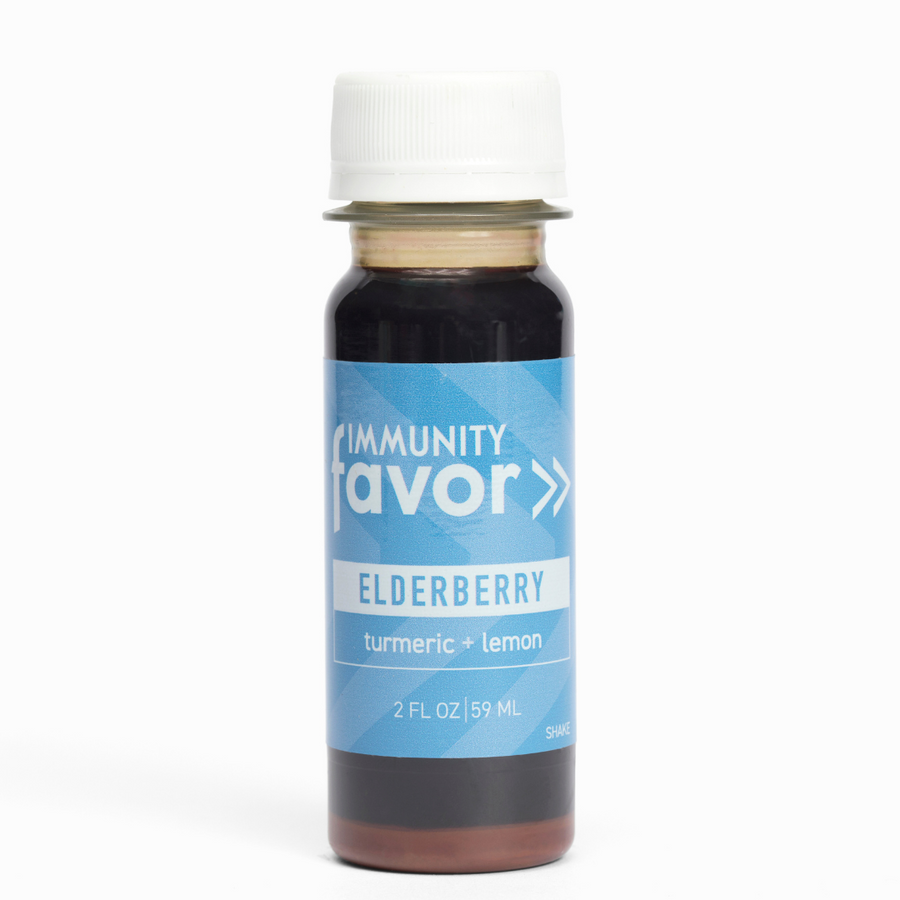 Immunity Shot: Elderberry + Turmeric Lemon